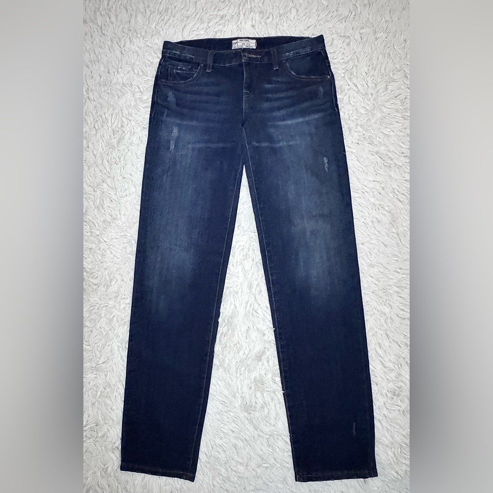 FREE PEOPLE Women’s Dark Wash Mid Rise Straight‎ Jeans Size 25